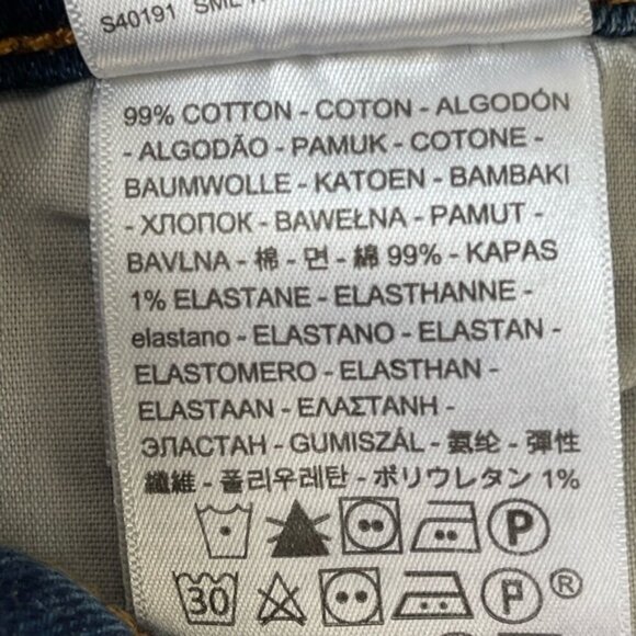 Levi’s premium WEDGIE ICON FIT ANKLE WOMEN'S JEANS size 27 dark Wash but… - Picture 12 of 15